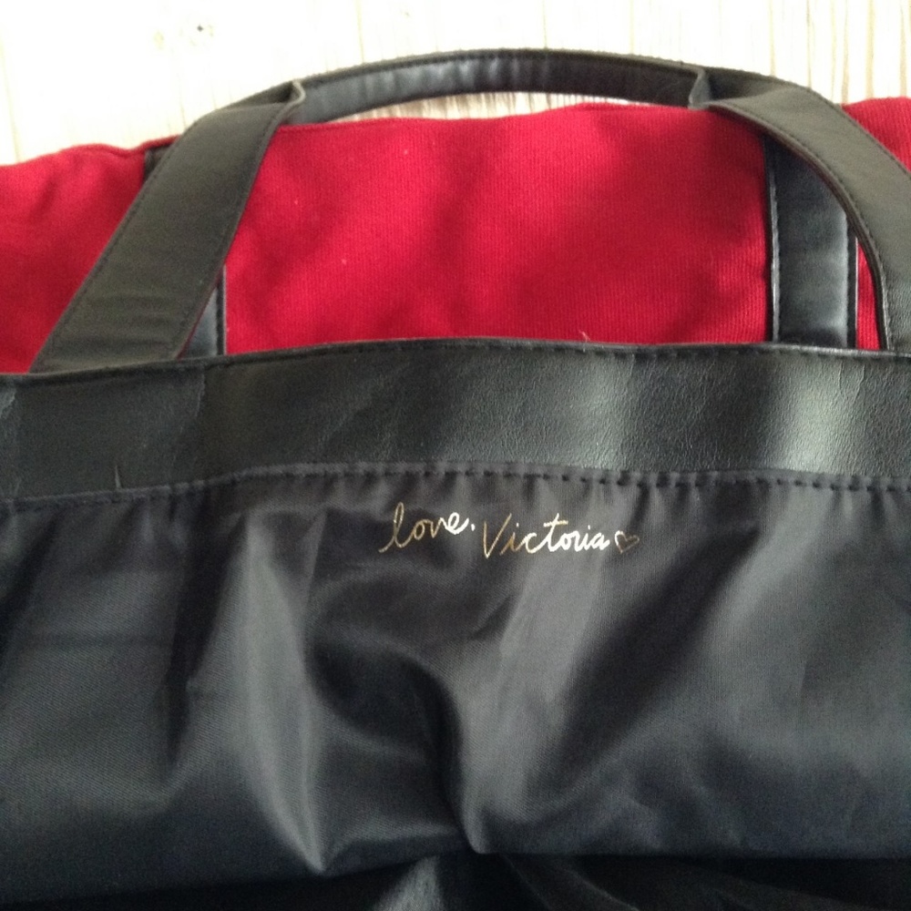 Red and Black Victoria's Secret Tote Bag - Picture 5 of 6